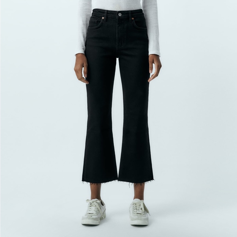 Zara black flared jeans